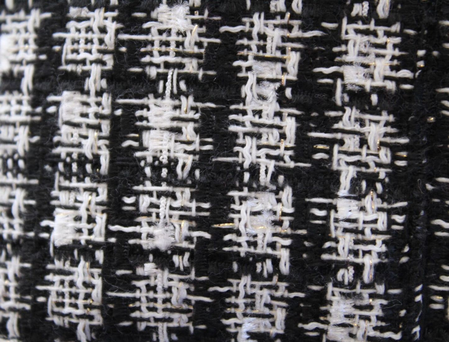 NWT Adrianna Papell Black White Gold Metallic Tweed Blazer Jacket Size XL Fringe