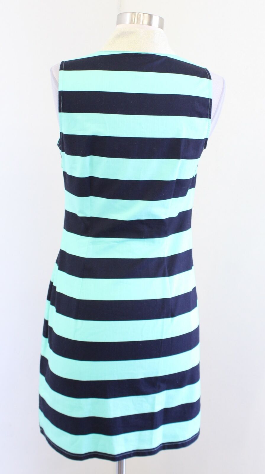 Sail to Sable Green Navy Blue Striped Tipped Tunic Dress Size XS Sleeveless