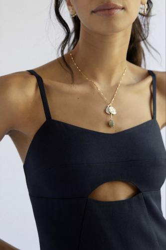 NWT Mare Mare x Anthropologie Navy Blue Cutout Shift Mini Dress Size PL LP