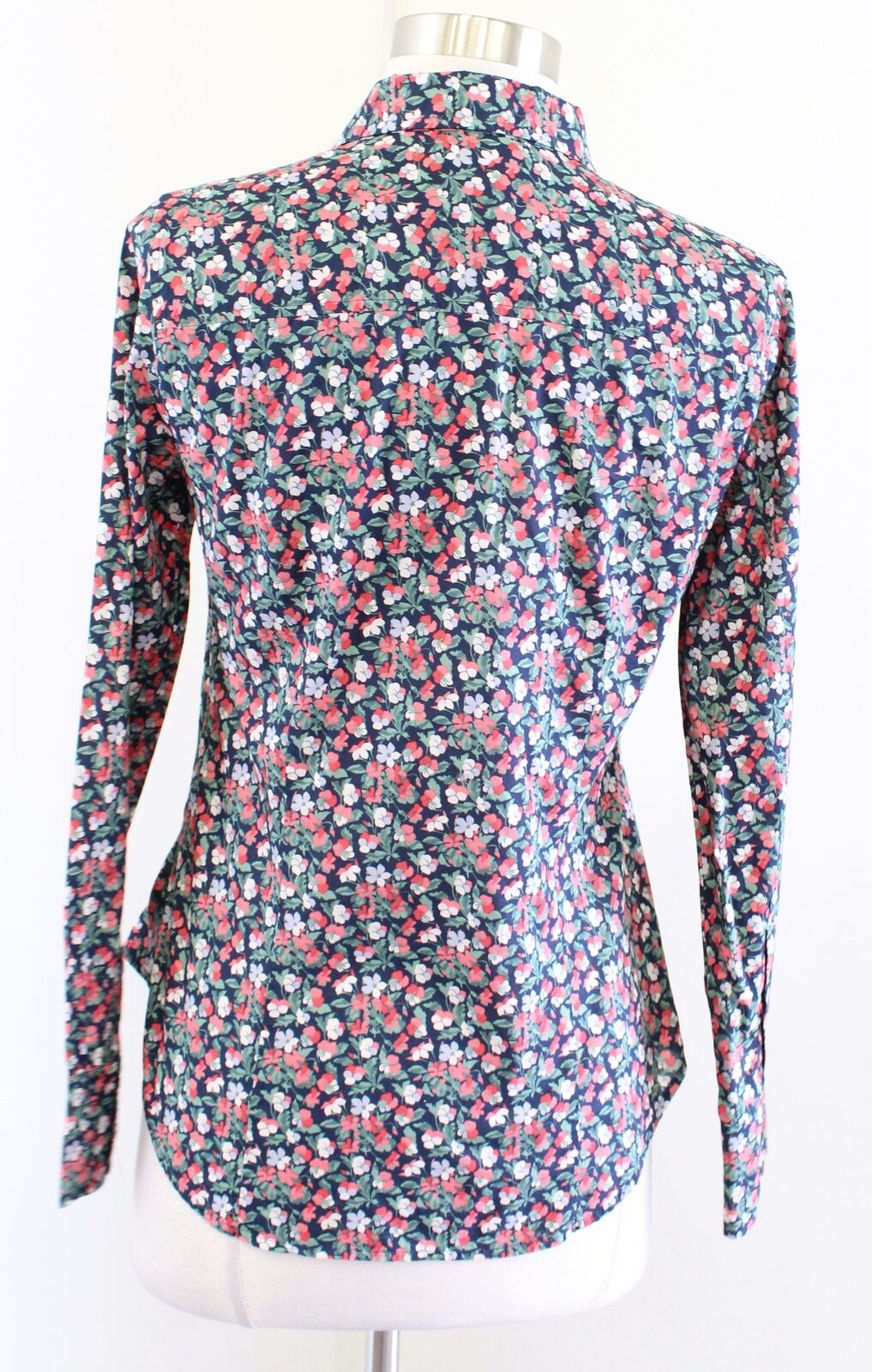 J Crew Liberty London Slim Perfect Shirt in Sarah Floral 0 Button Front Blouse Long sleeve