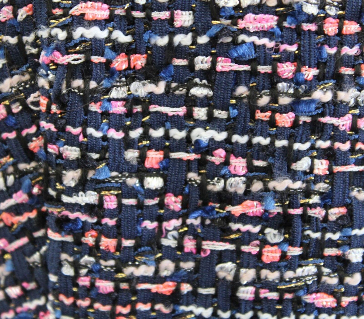 J Crew Womens A Line Dress in Confetti Tweed Size 6 Navy Blue Pink Career