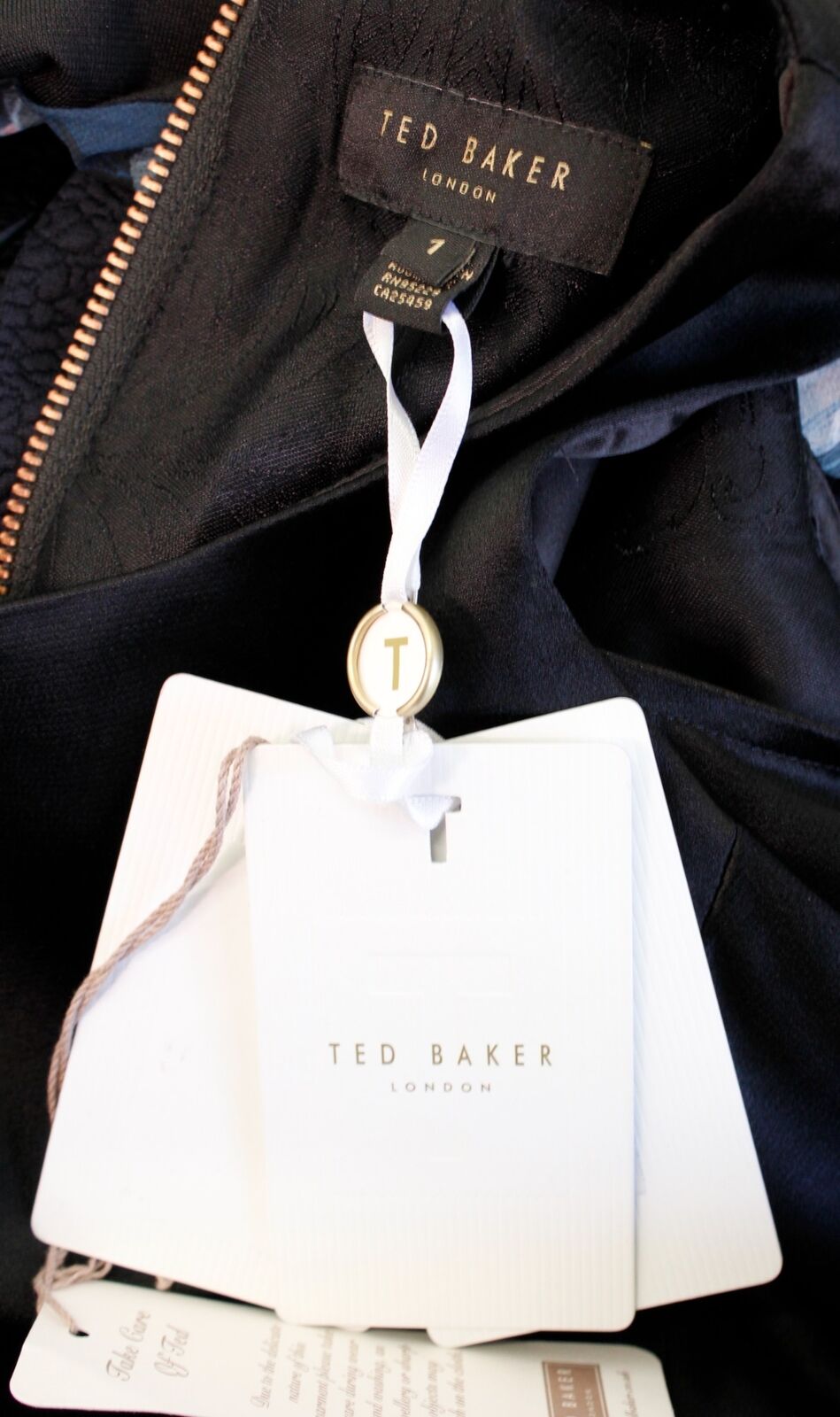 NWT Ted Baker Palard Black Cold Shoulder Peplum Pencil Sheath Dress Size 1