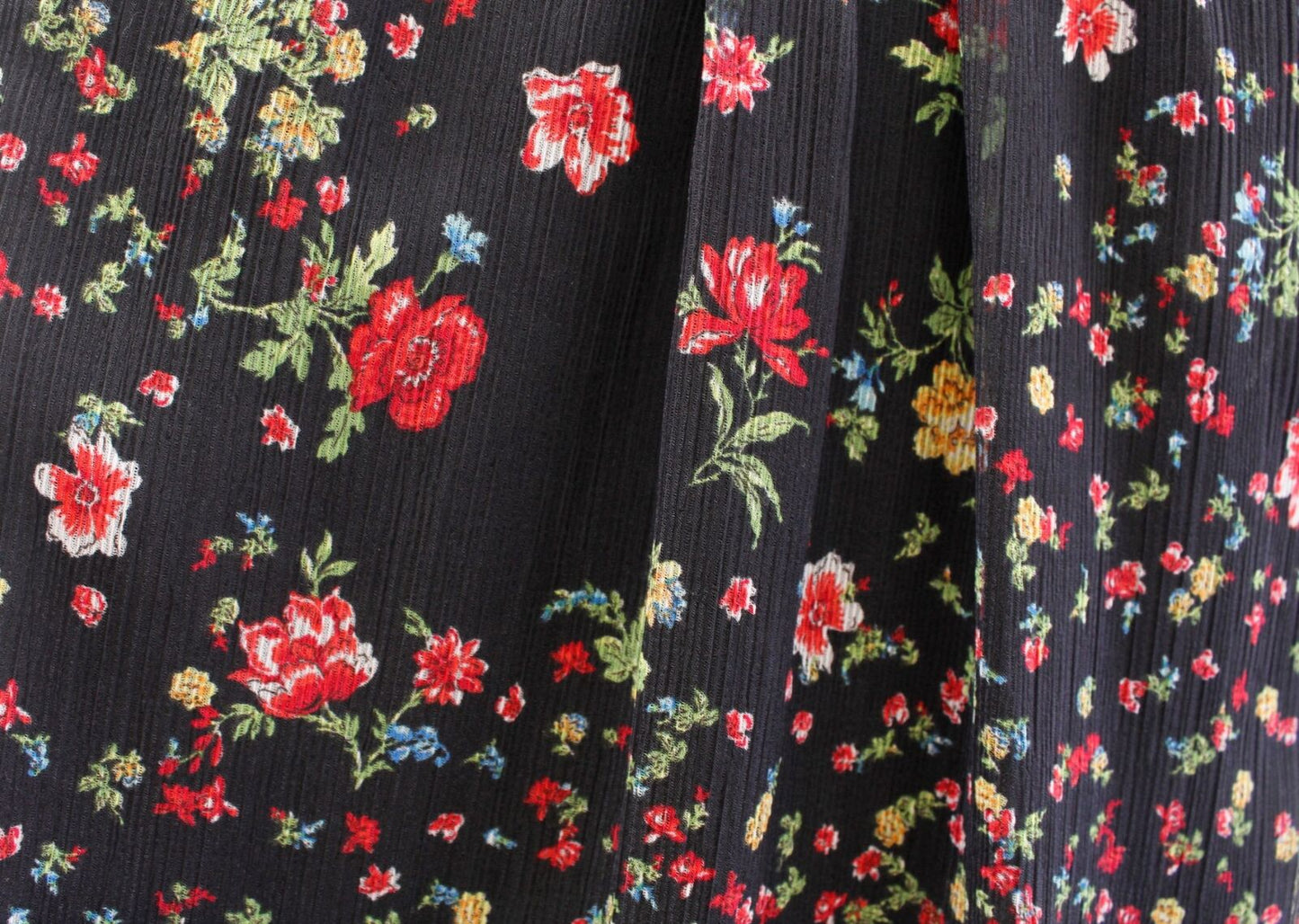 Bailey 44 Anthropologie Irina Black Floral Smocked Turtleneck Mini Shift Dress M