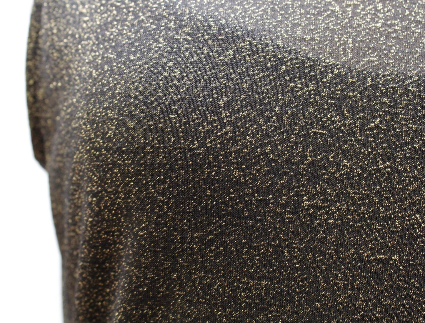 NWT Ted Baker Monyca Black Gold Metallic One Shoulder Draped Dress Size 4