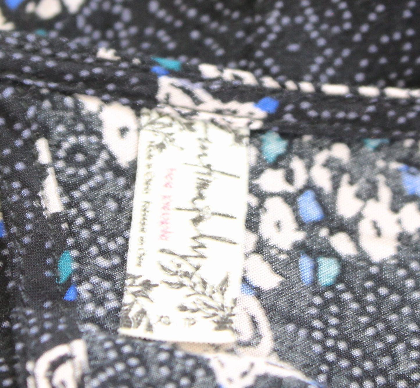 Free People Into You Black Blue Geometric Asymmetrical Slip Mini Dress Size XS