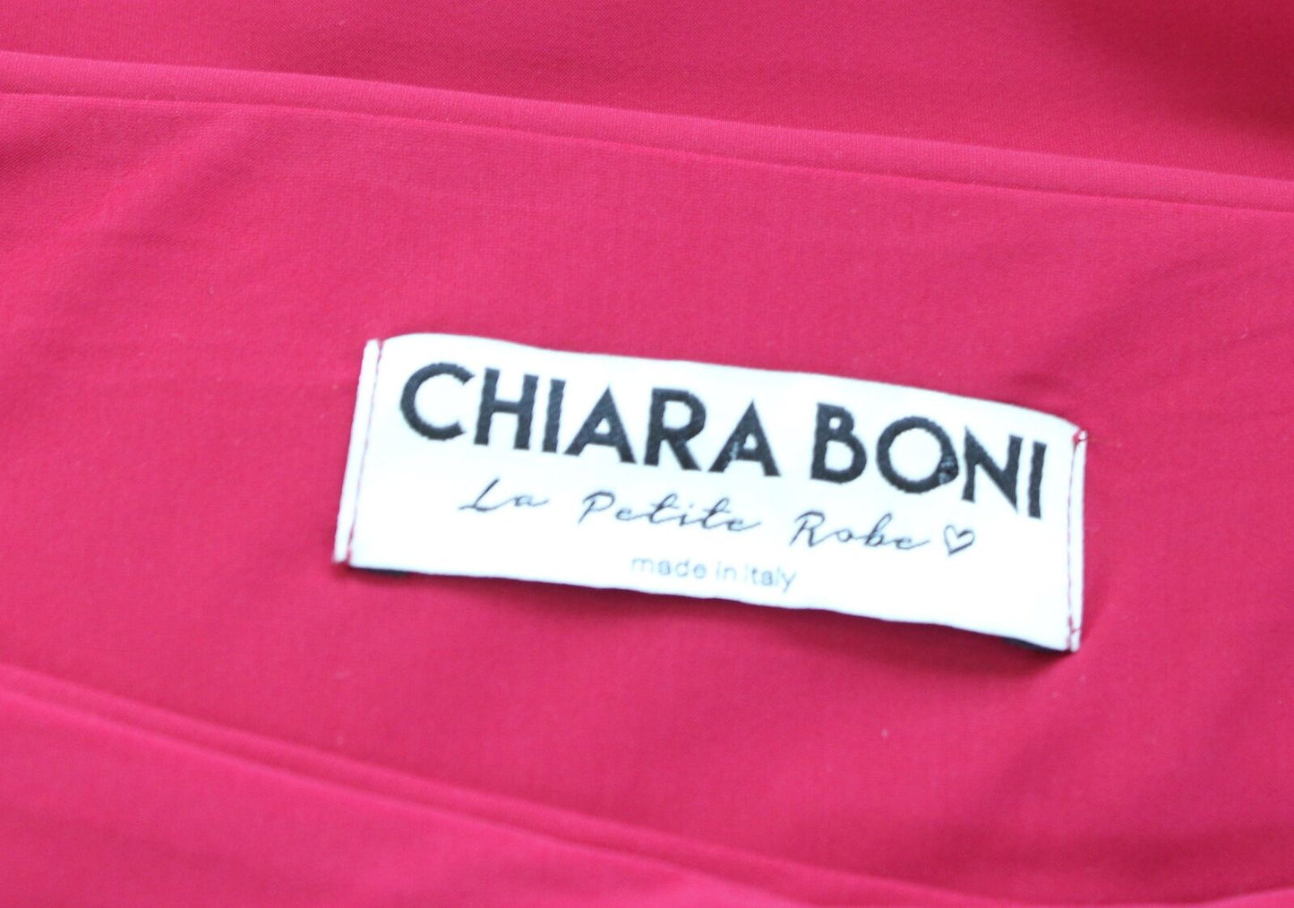 Chiara Boni La Petite Robe Raspbery Ruched Sleeveless Gown Formal Dress Size 46