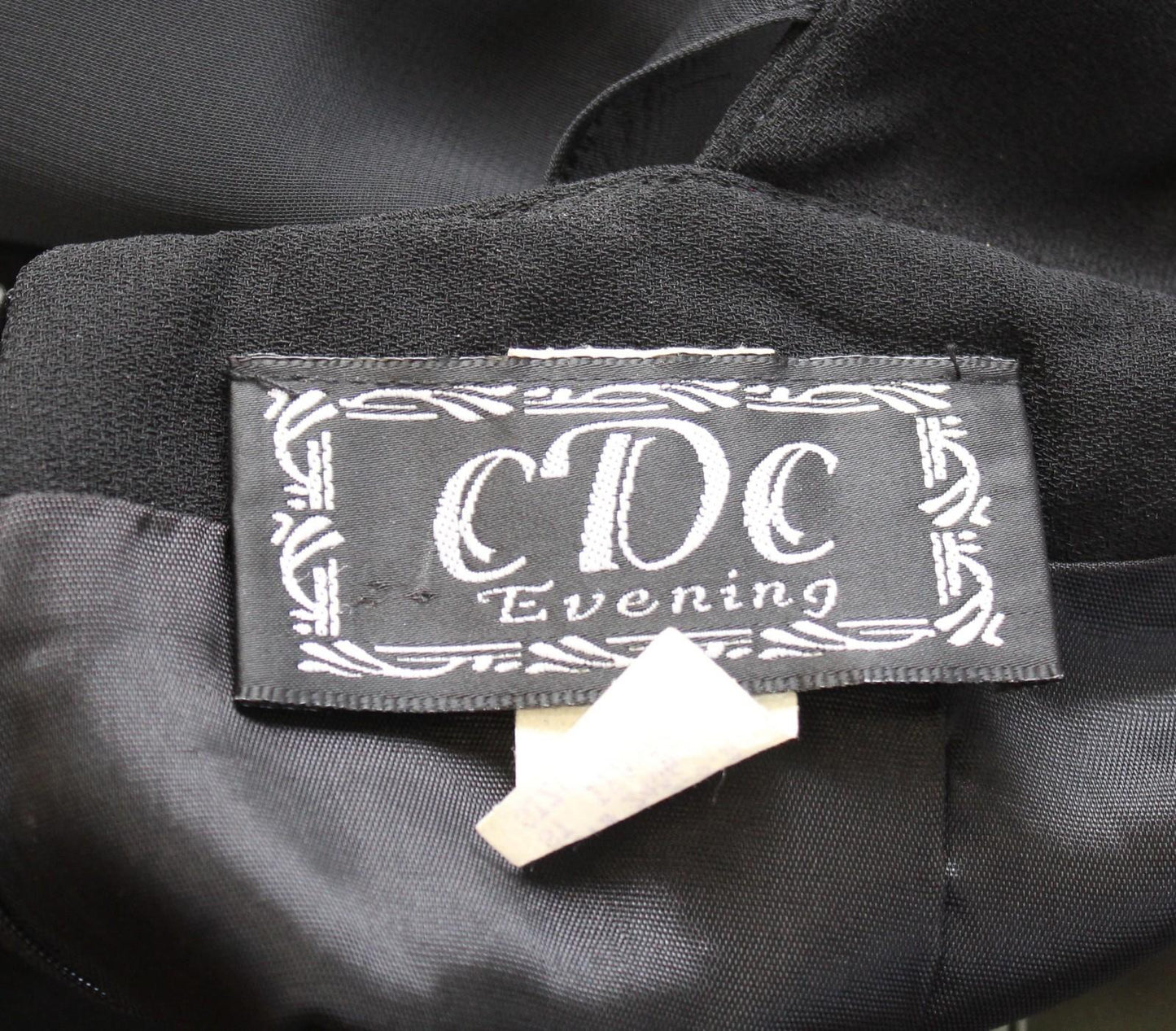 90s Cocktail Dress Womens Sz 10 S ? Black Sweetheart Sheath Chiffon Cape Mini