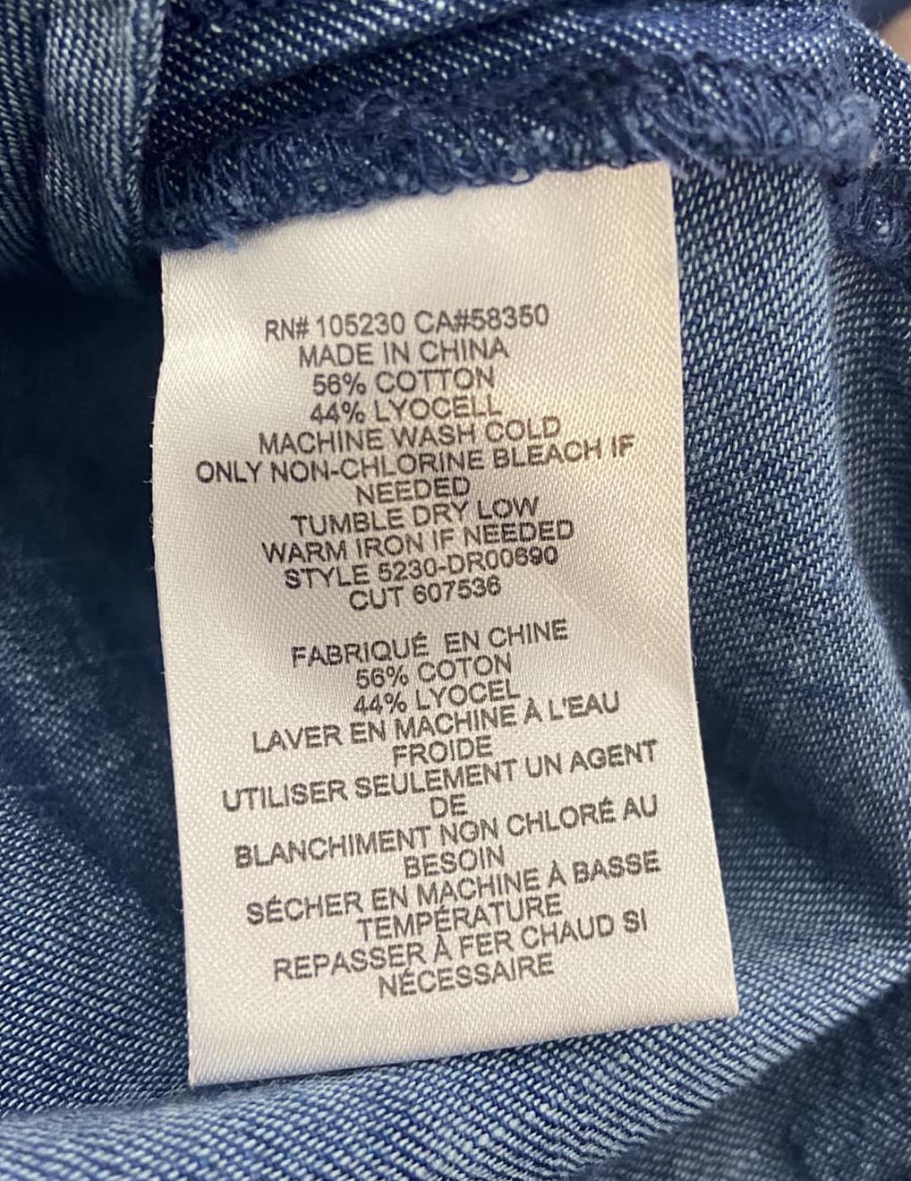 Soft Joie Katiana Denim Chambray Lace Up Neckline Long Sleeve Shift Dress Size S