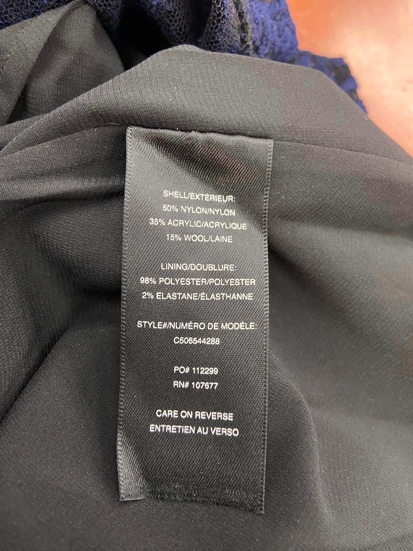 NWT Alice and Olivia Roxie Blue Black Floral Lace Maxi Dress Gown Size 6 Evening