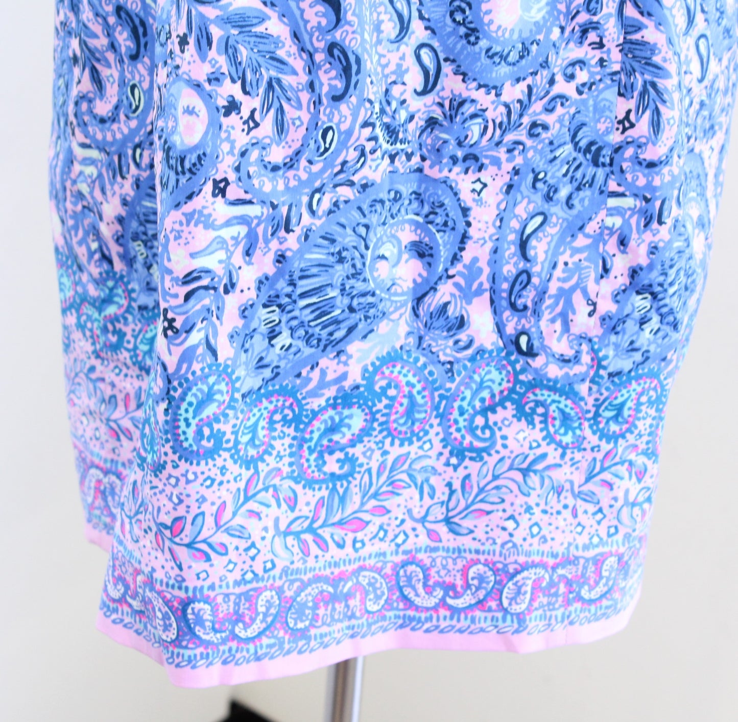 Lilly Pulitzer Fiesta Dress Paisley Print Hello Sunshine Purple Iris Size 8