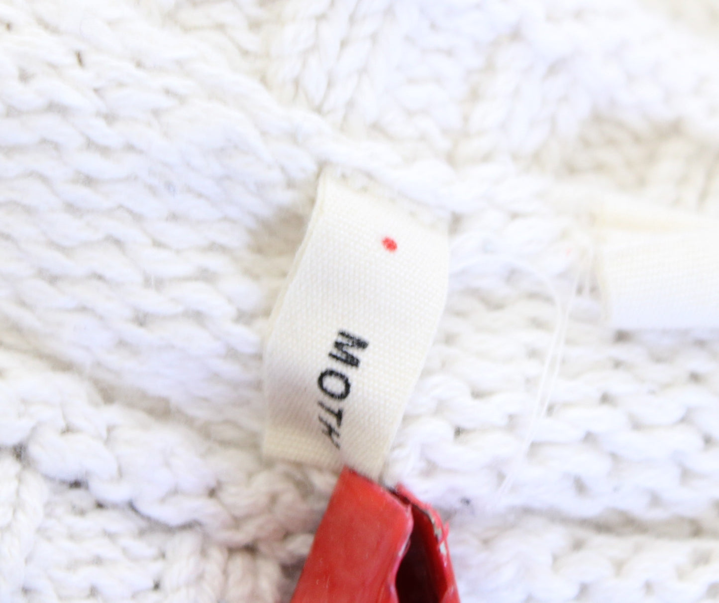 Moth Anthropologie Jet Adore Metallic Striped Pullover Sweater Size M White Gray