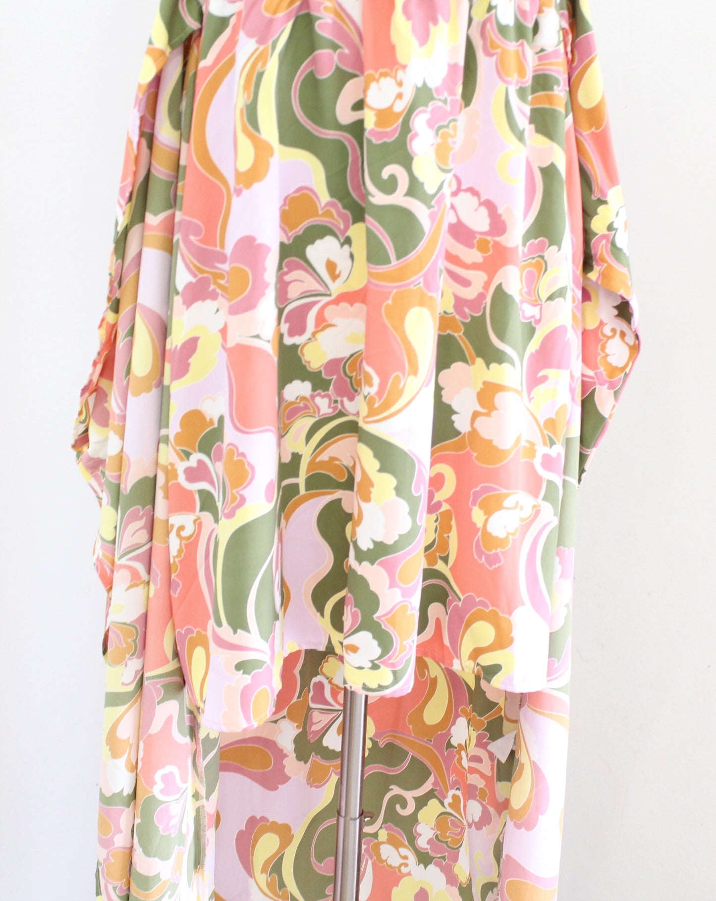 Show Me Your Mumu Danielle Puff Sleeve Hi Lo Wrap Tie Waist Maxi Dress Size 1X