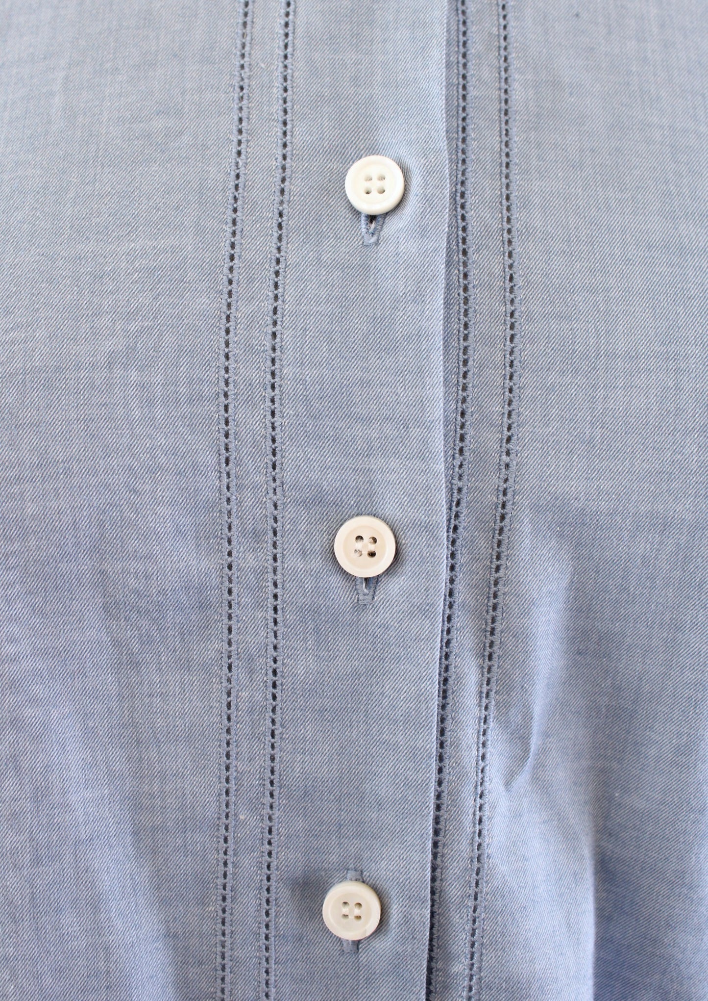 Veronica Beard Womens Solid Blue Button Front Hi Lo Hem Blouse Shirt Size 6