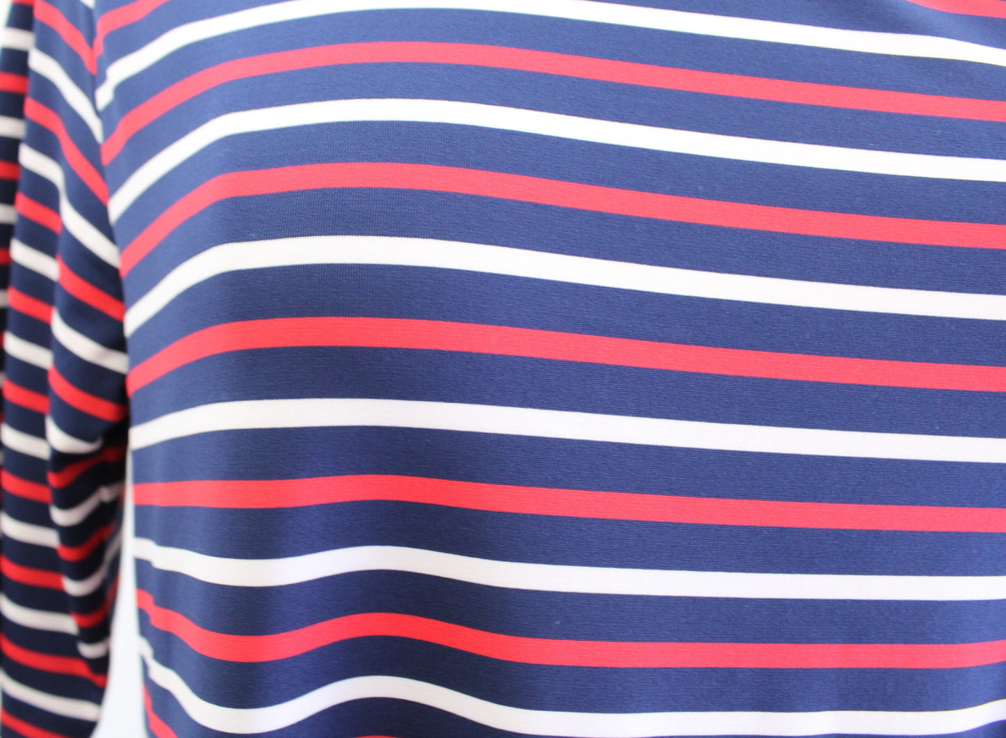 Vineyard Vines Navy Blue Red White Striped Sankaty Knit Swing Dress Size M