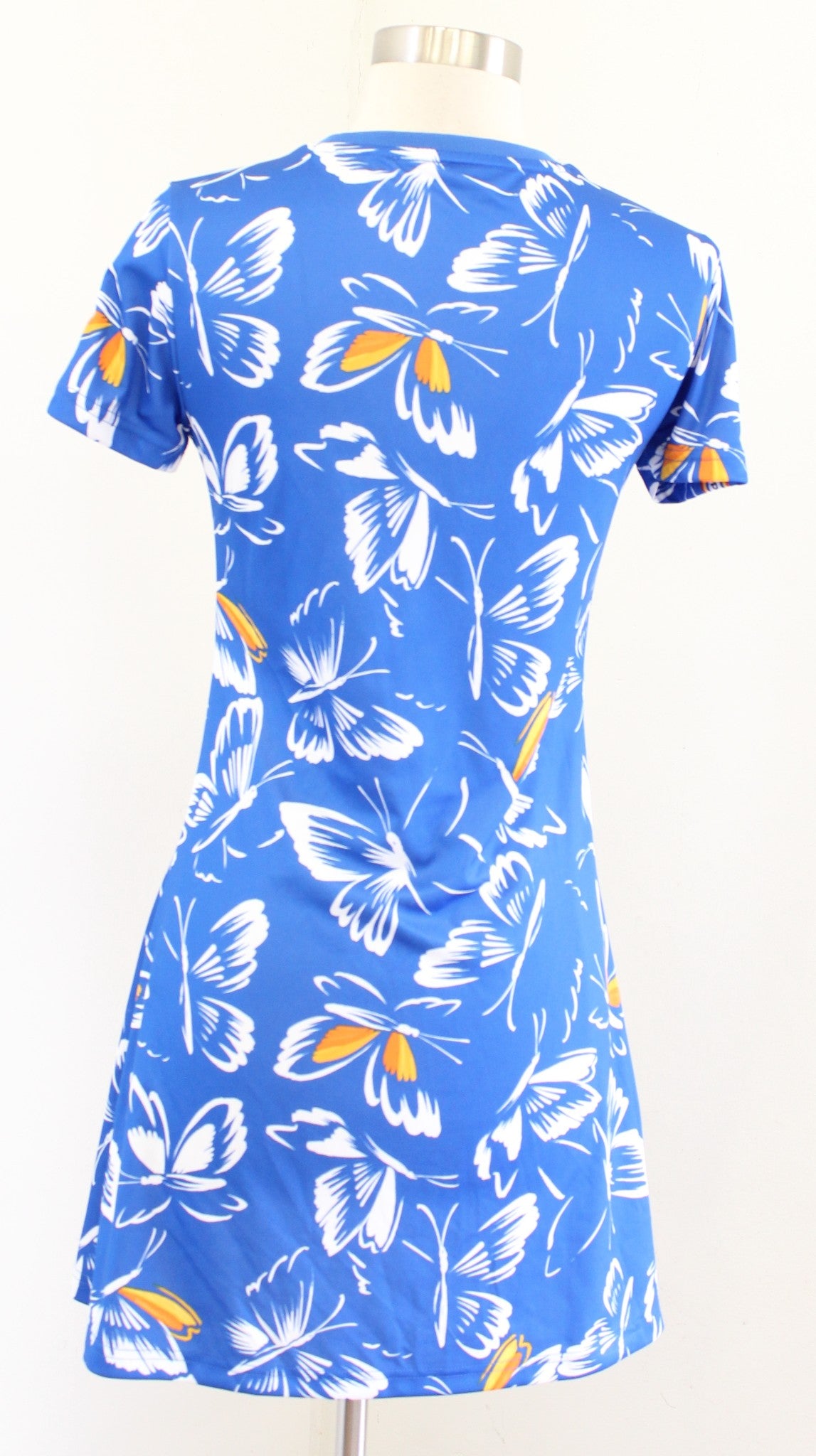 Adidas x Farm Rio Womens Blue Butterfly Print Mini Athletic Dress Size XS