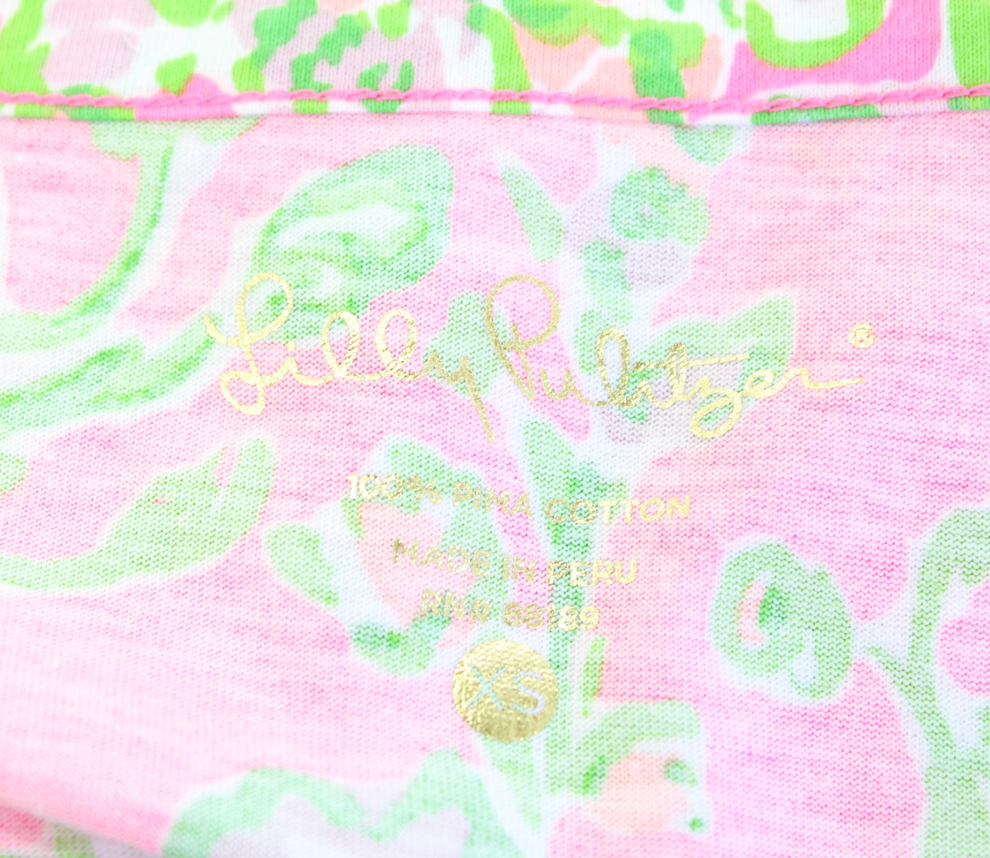 Lilly Pulitzer Palmetto V Neck T Shirt Dress Flamingo Pink Southern Charm Sz XS