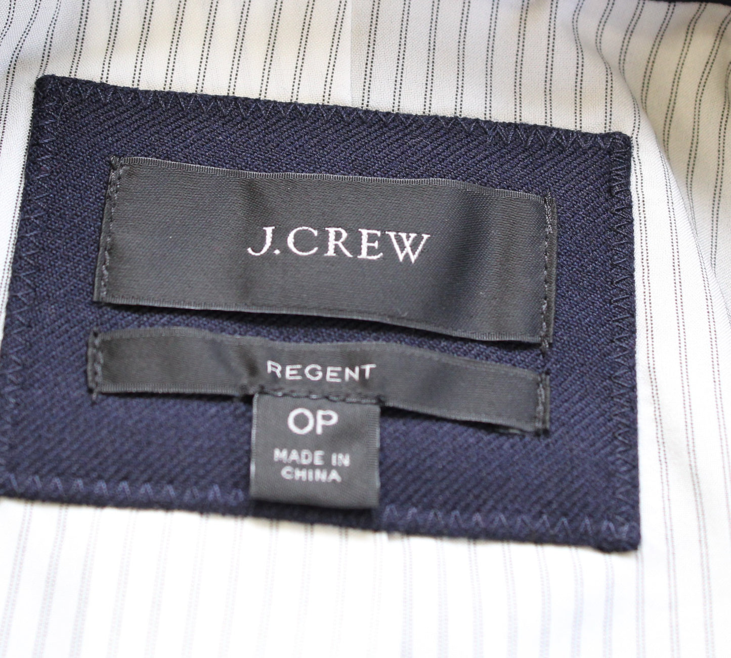 J Crew Womens Solid Navy Blue Wool Blend Regent Blazer Suit Jacket Size 0P