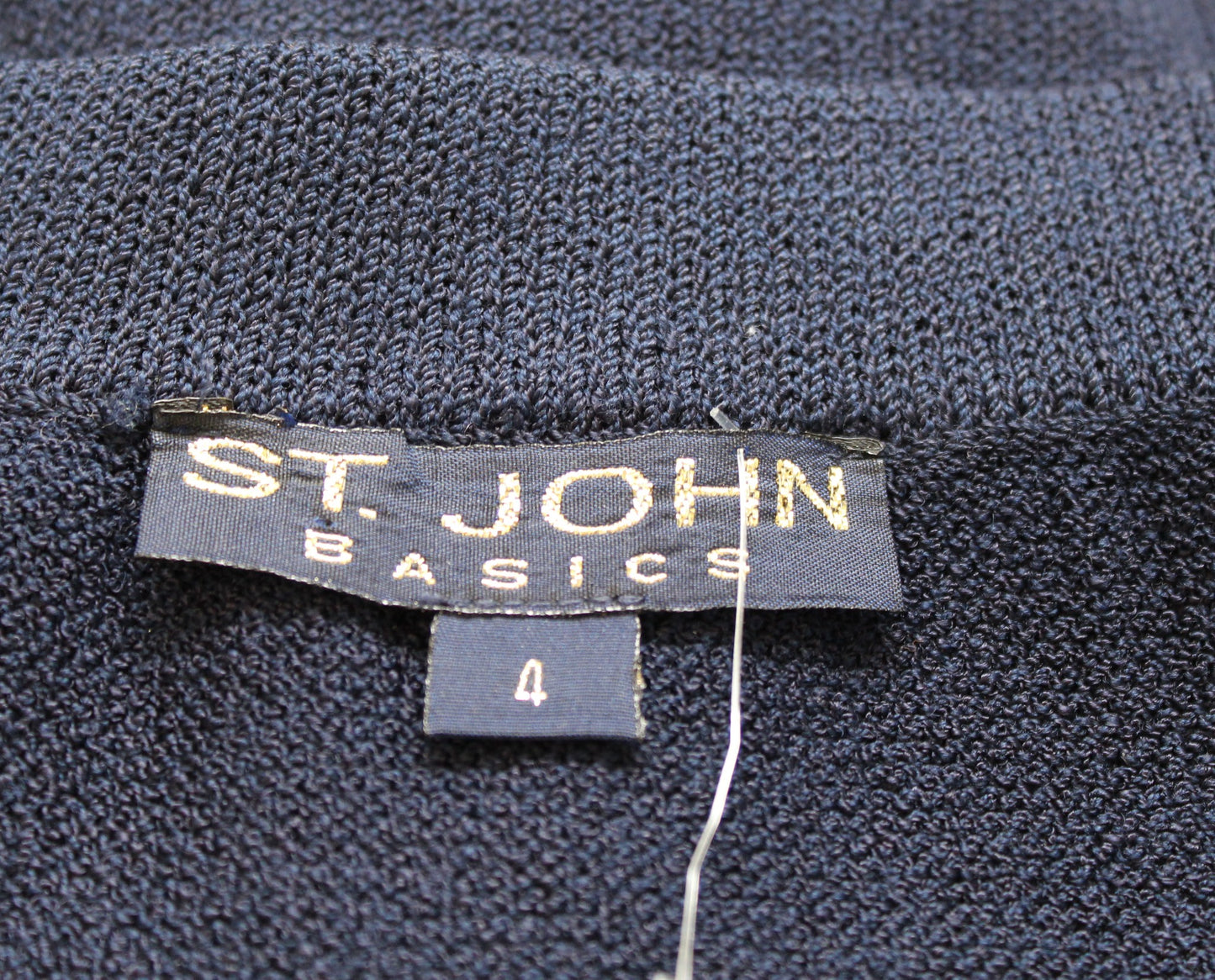 St John Basics Womens Solid Navy Blue Santana Knit Pull on Skirt Size 4