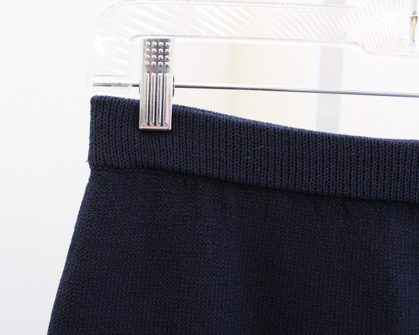 St John Basics Womens Solid Navy Blue Santana Knit Pull on Skirt Size 4