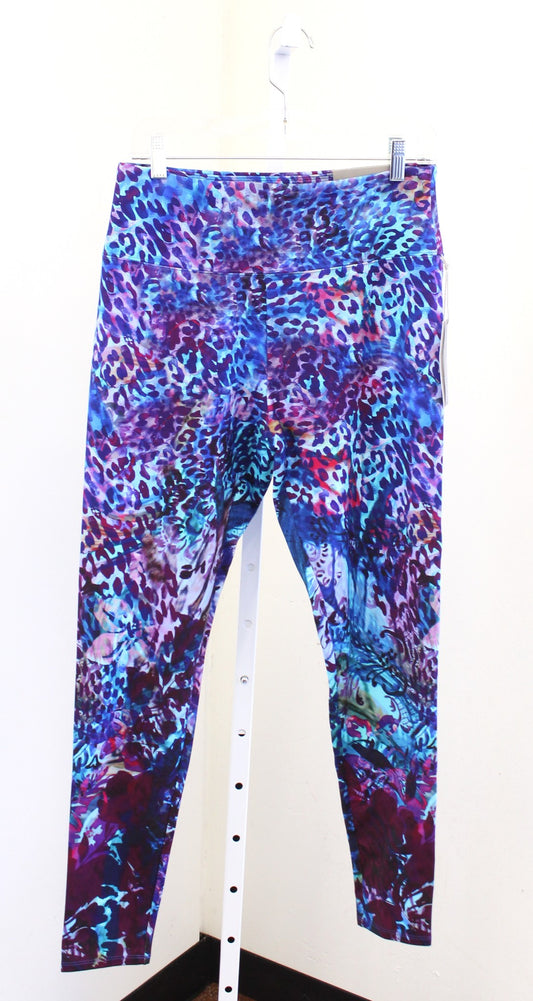 NWT Soft Surroundings Super Slim Leggings Size M Colorful Animal Leopard Print