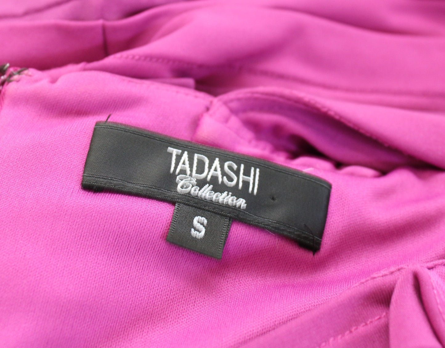 Tadashi Collection Pink Purple Ombre Hued Tiered Cocktail Evening Dress Size S