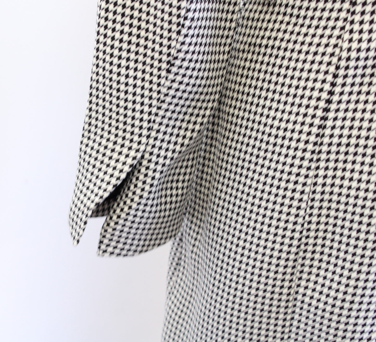 Jason Wu Black White Houndstooth Wrap Front Blazer Style Dress Size M V Neck