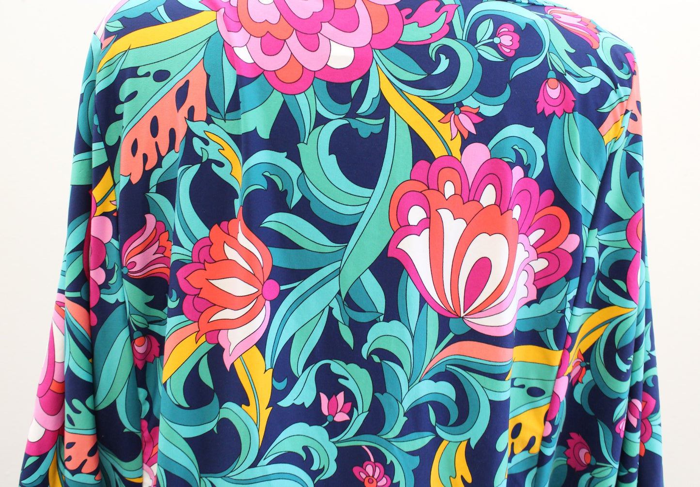 Trina Turk Swim India Garden Floral Swimsuit Cover Up Mini Dress Size L Beach