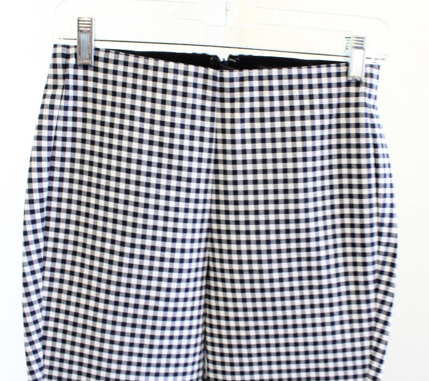 Rag and Bone Simone Blue White Gingham Plaid Cropped Pants Trousers Size 4