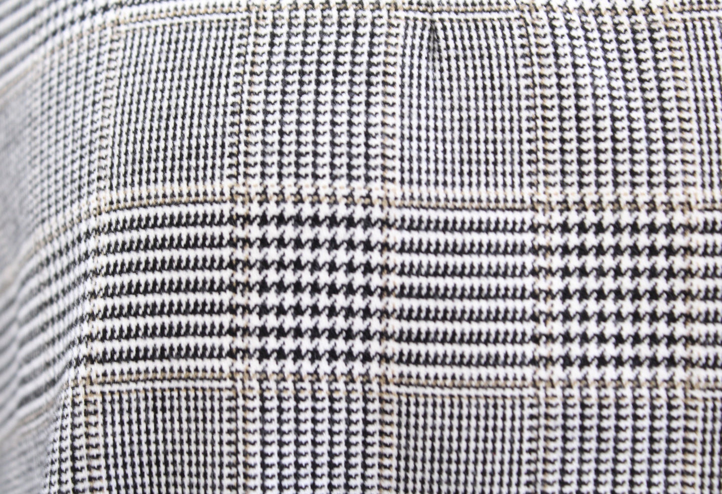 White House Black Market Gray Houndstooth Plaid Stand Collar Blazer Jacket Sz 8P