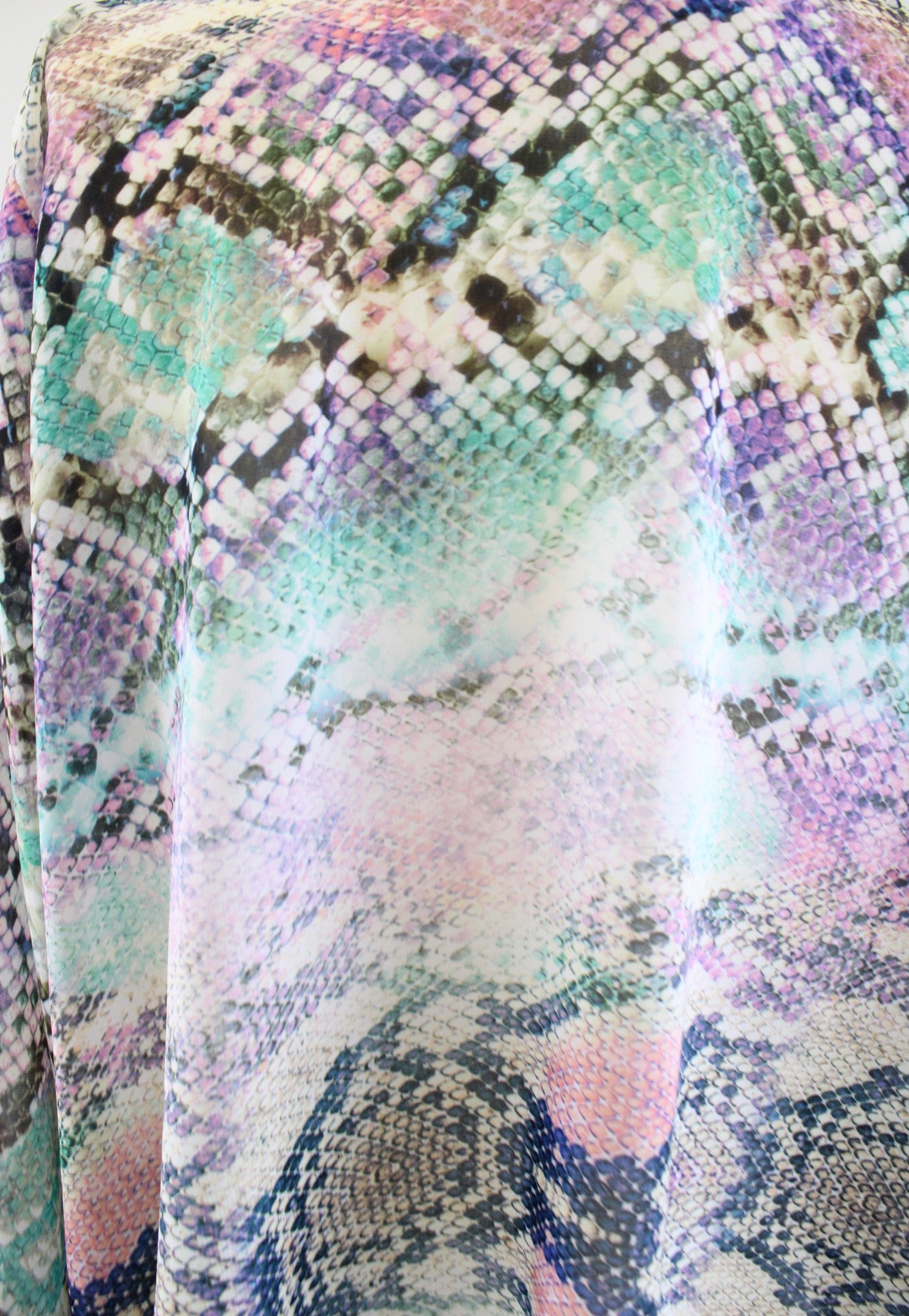 Show Me Your Mumu Felicity Snakeskin Print Tie Front Kimono Top Blouse Size S