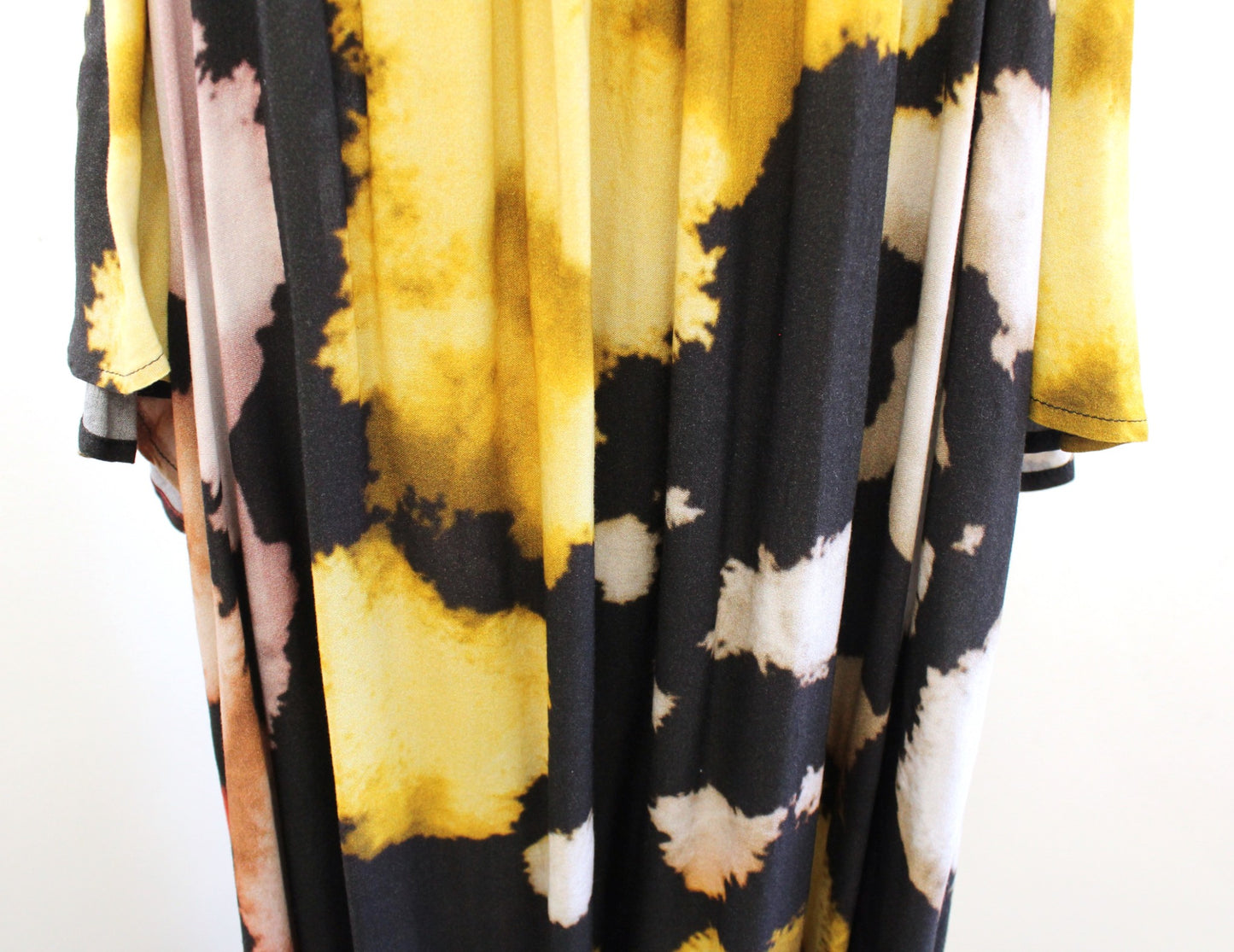 Conditions Apply Anthropologie Tie Dye Print Tie Strap Maxi Kaftan Dress OS M L