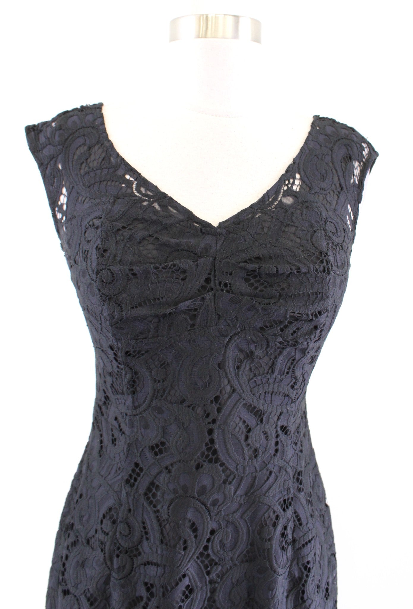 Lilly Pulitzer Rosaline Black About Face Lace Sheath Dress Size 0 V Neck