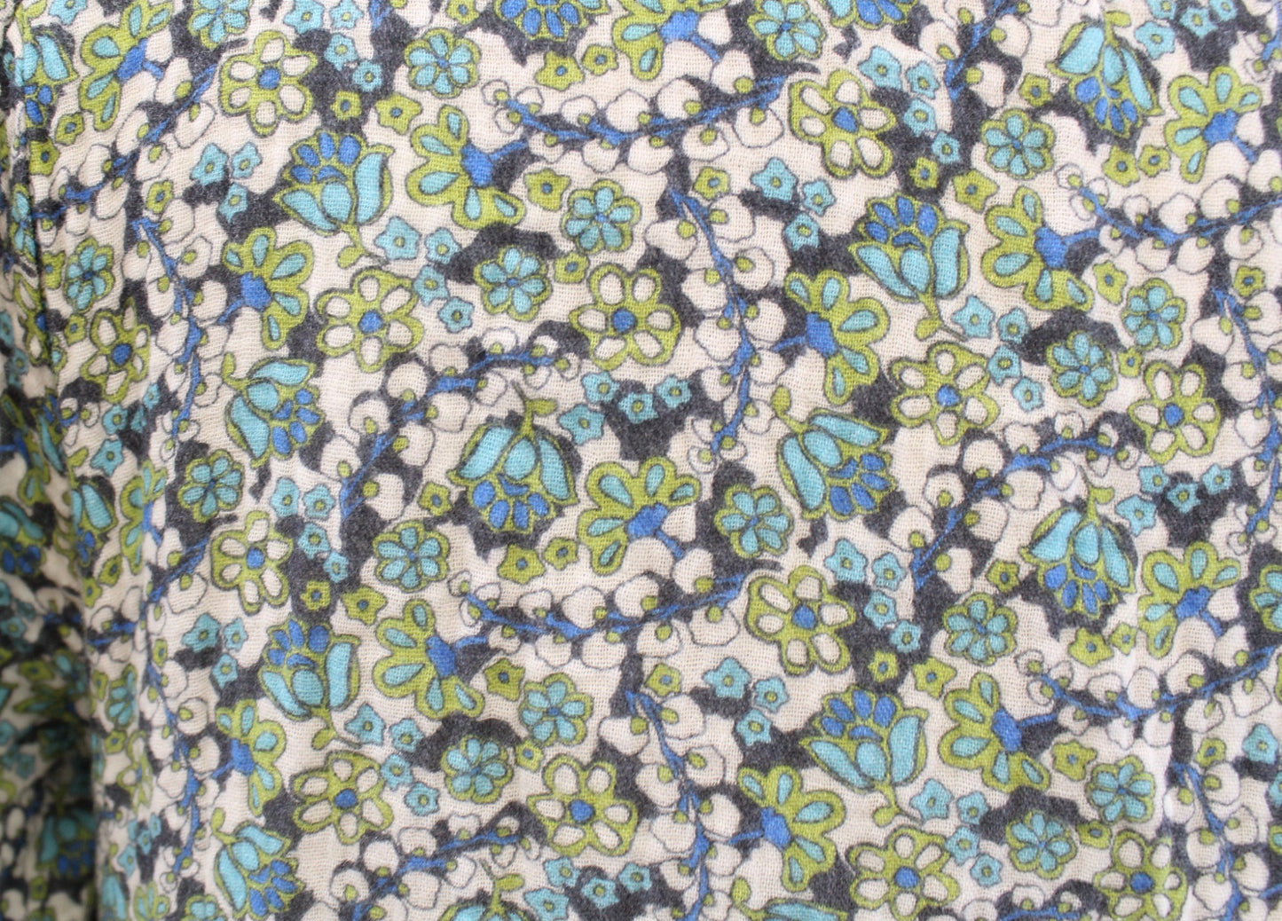 Marine Layer Jamie Gauzy Short Sleeve Floral Mini Dress Size XS Green Blue