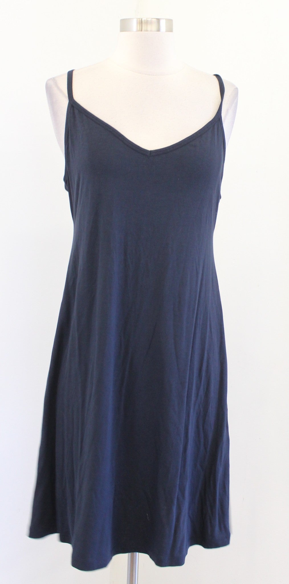 Soft Surroundings Sea Sprite Blue Tie Dye Embroidered Trim Maxi Kaftan Dress M