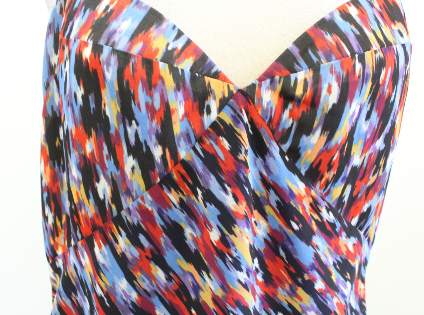 House of Harlow x Revolve Gemma Printed Midi Slip Dress Size L Open Back Blue