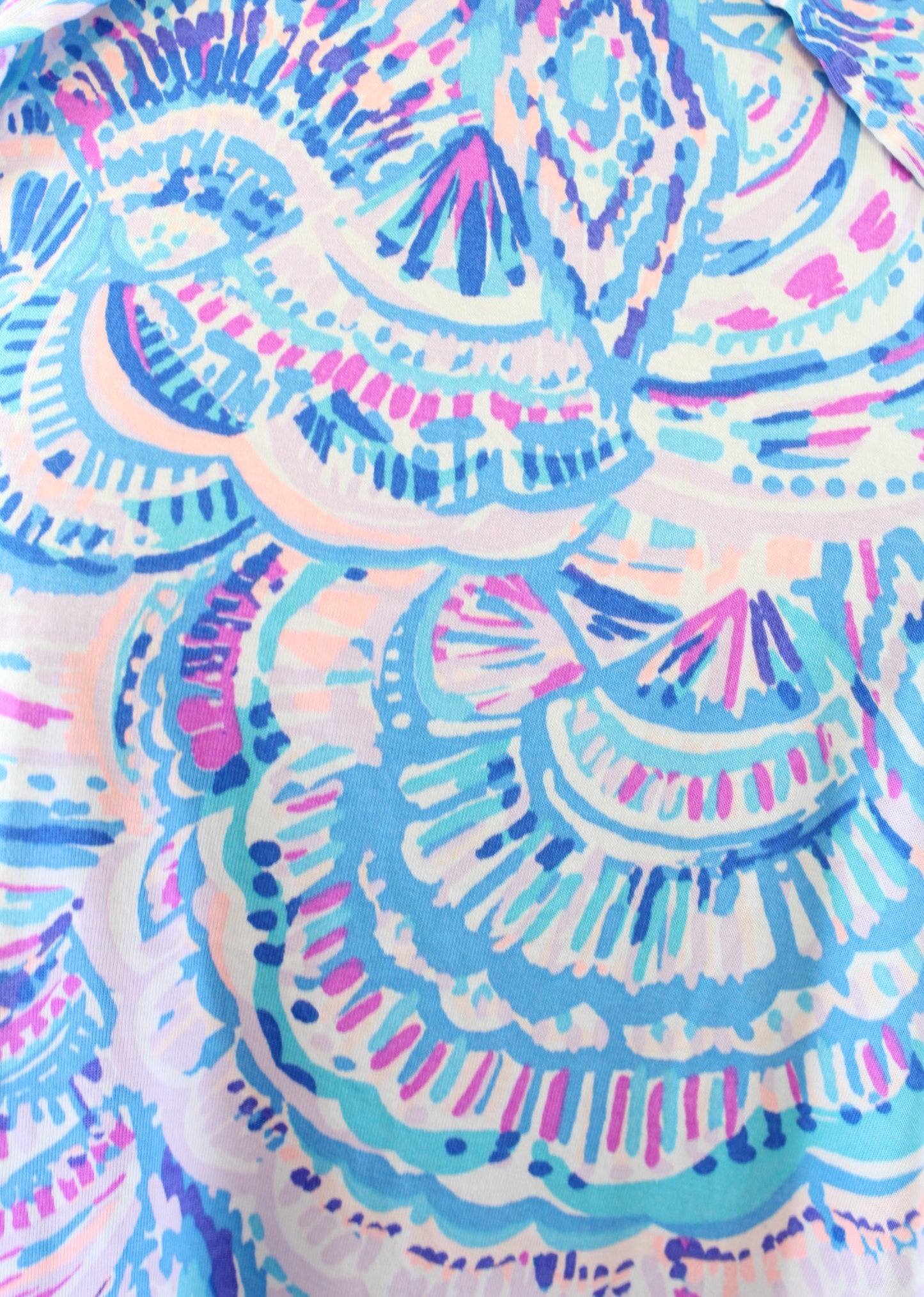 Lilly Pulitzer Billie Happy as a Clam Ruffle Printed Dress Size S Blue Pink