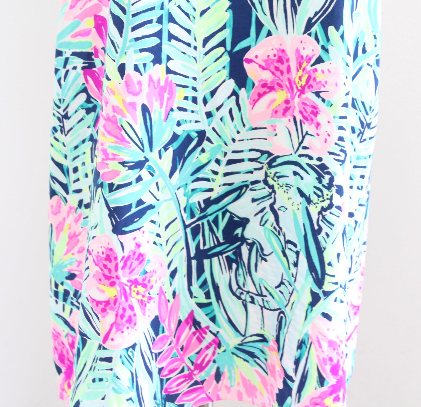 Lilly Pulitzer Jackie Silk Shift Dress Slathouse Soiree Engineer Size S Bamboo