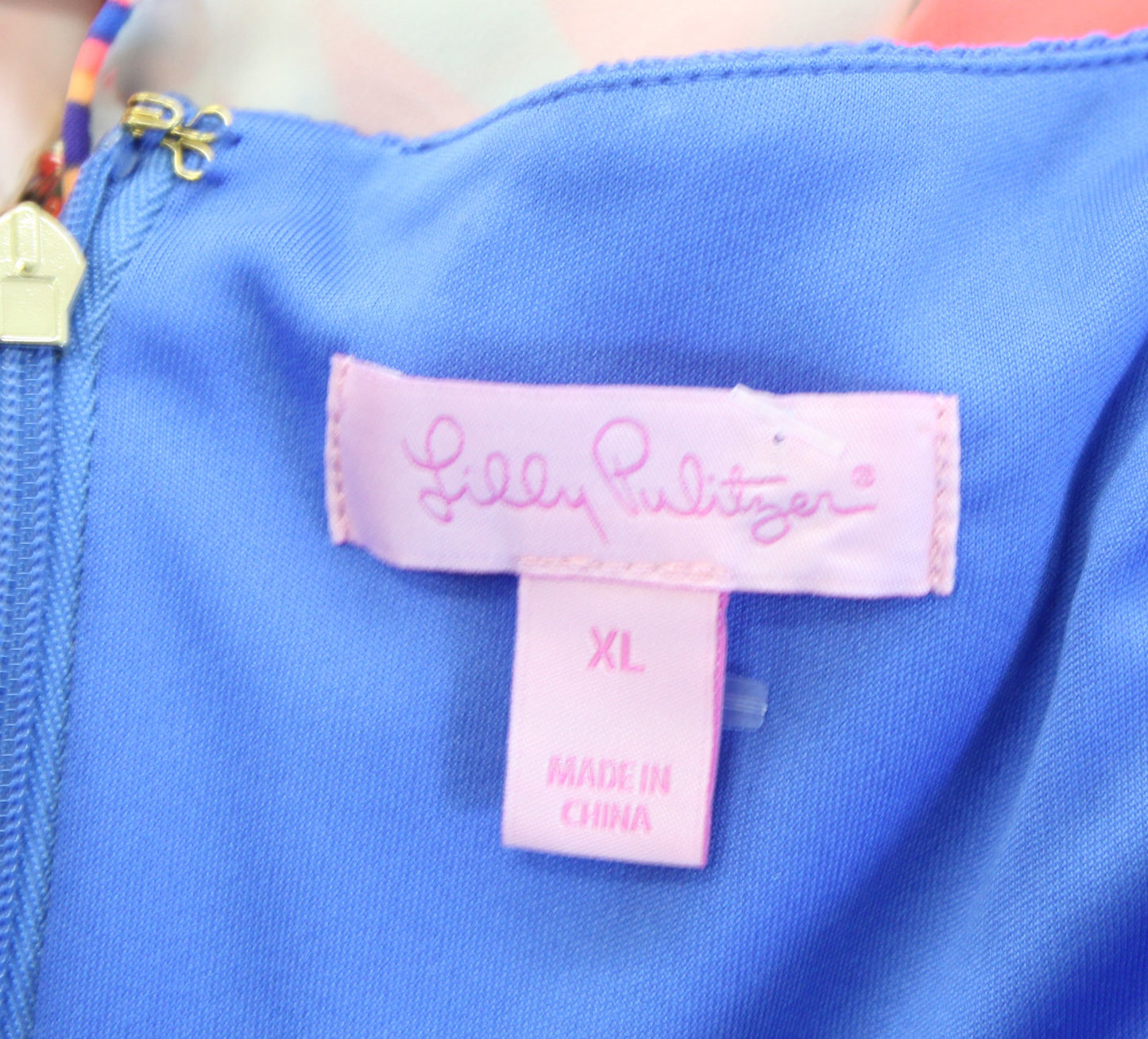 Lilly Pulitzer Tiki Leaf Floral Lace Skirted Wrap Front Romper Size XL Blue/Purp