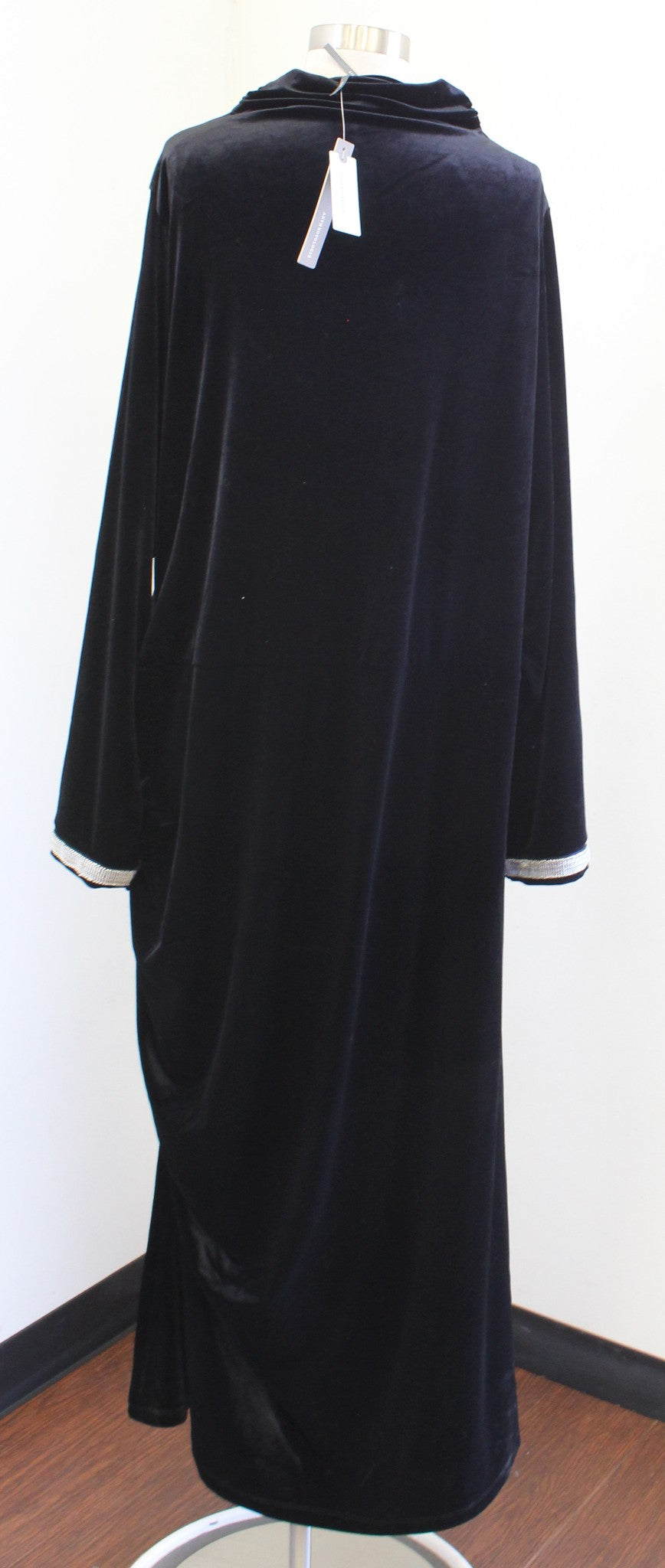 NWT Anthropologie Cowl Neck Velvet Ruched Dress Size 3X Evening Party Holiday