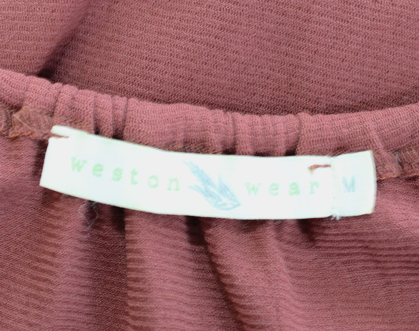 Weston Wear Anthropoogie Rust Ruched Keyhole Tank Top Blouse Size M