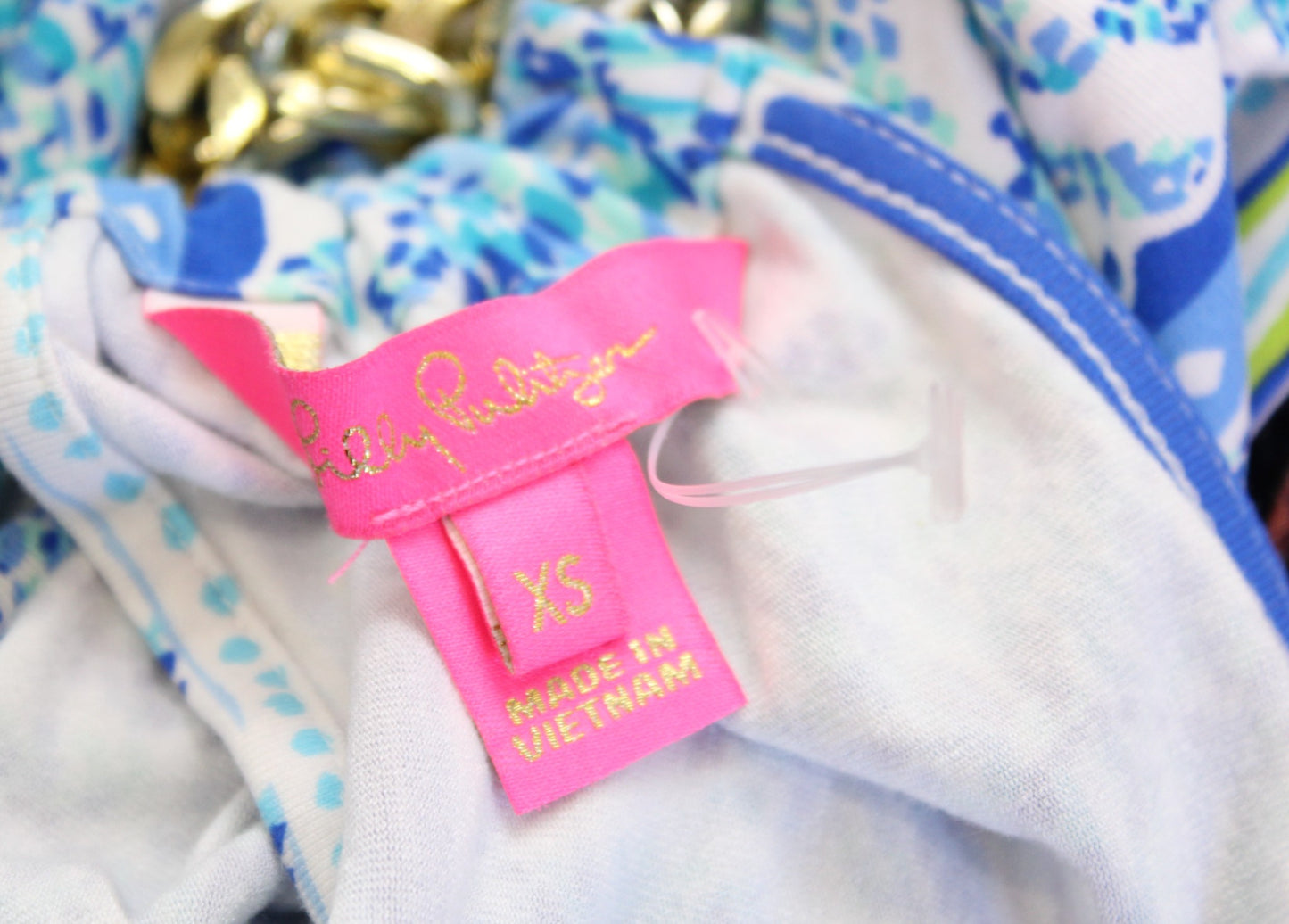 Lilly Pulitzer Bingham Knit Midi Dress Shell Me You Love Me Size XS Blue Maxi