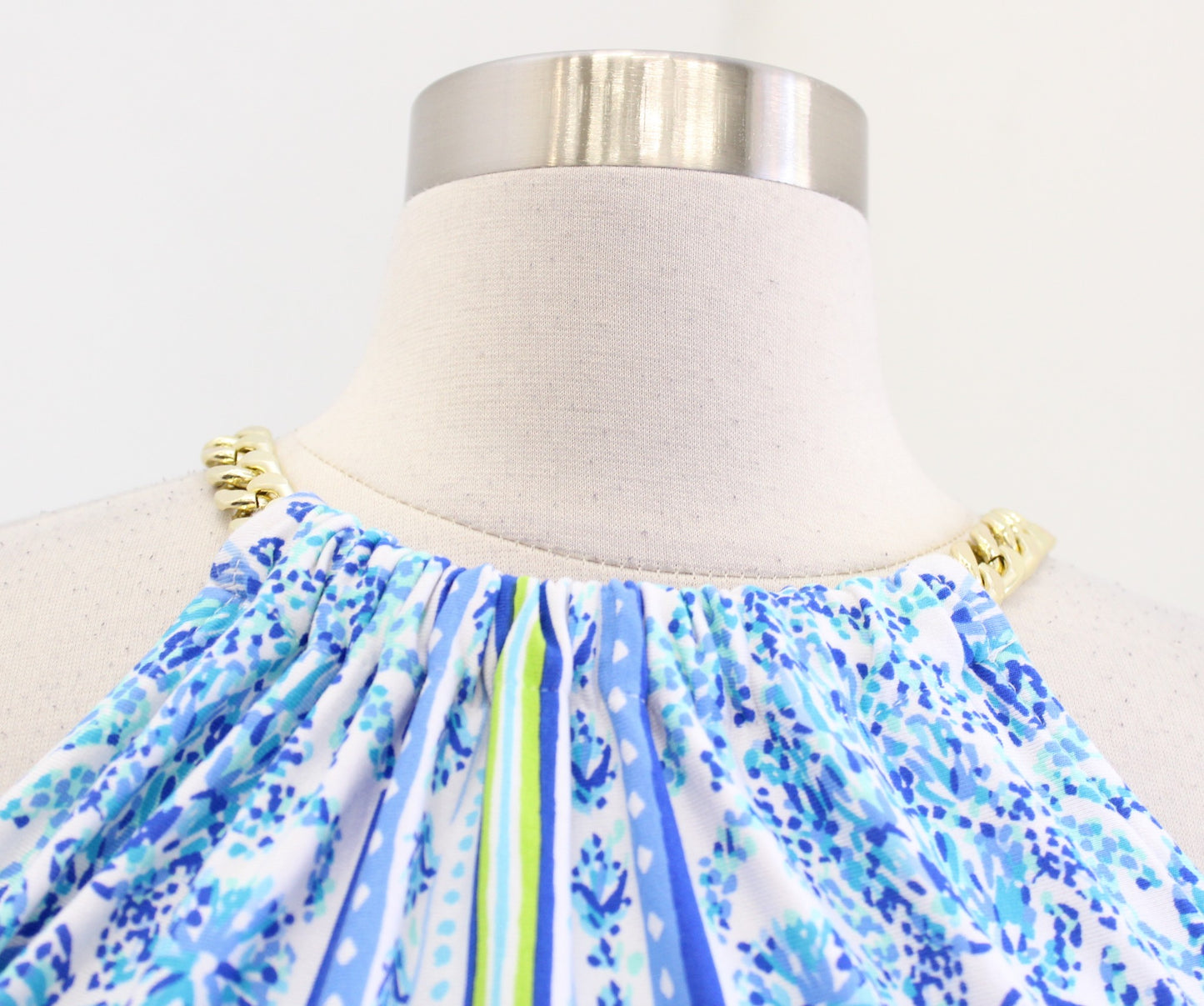 Lilly Pulitzer Bingham Knit Midi Dress Shell Me You Love Me Size XS Blue Maxi