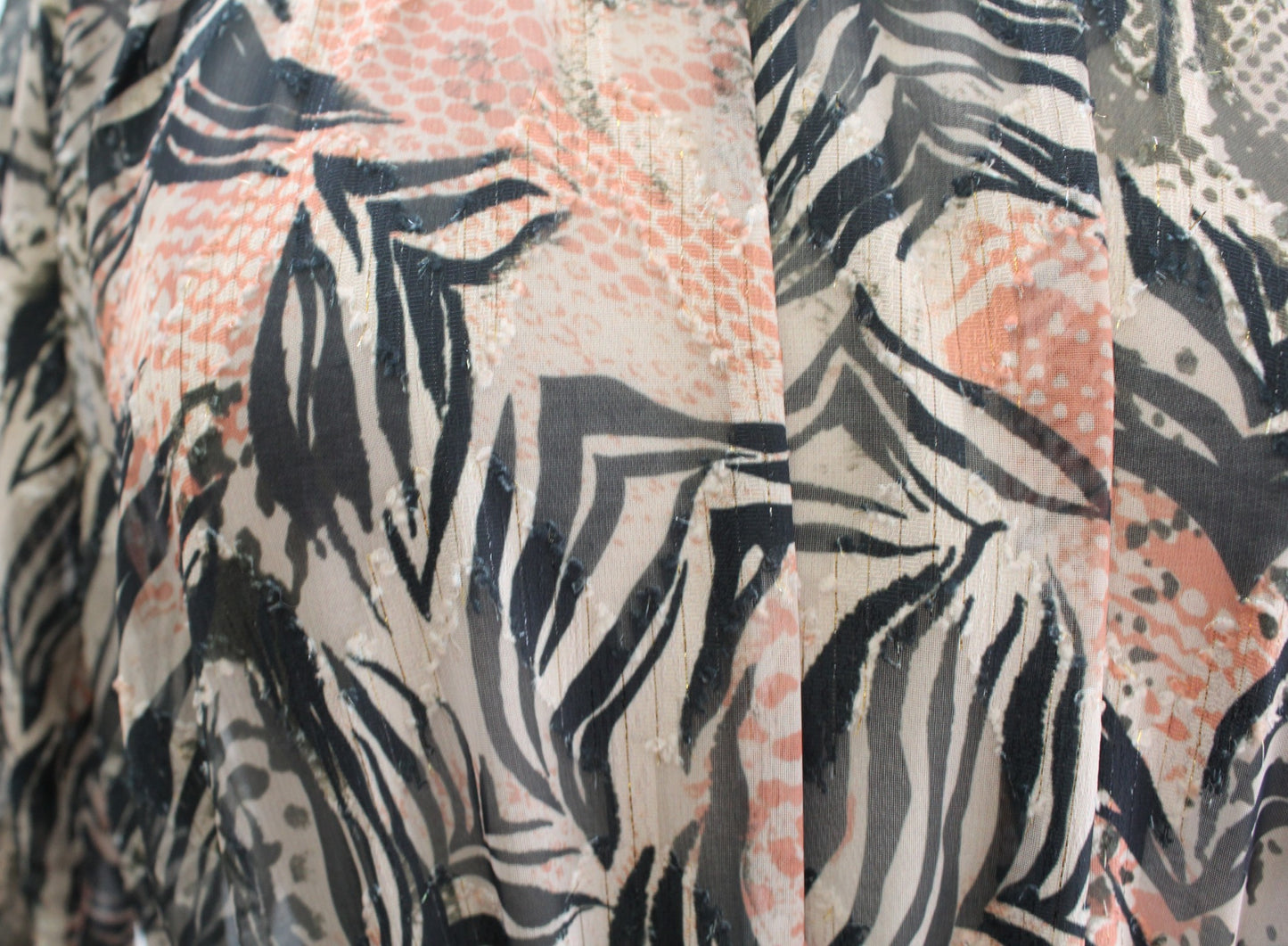 IRO Fenian Abstract Animal Print Ruched Mini Dress Size 34 Snakeskin Zebra