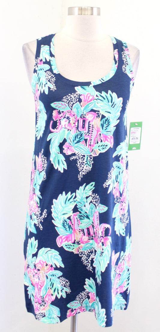NWT Lilly Pulitzer Raylee Peanut Gallery Elephant Print Shift Dress Navy XXS 2XS