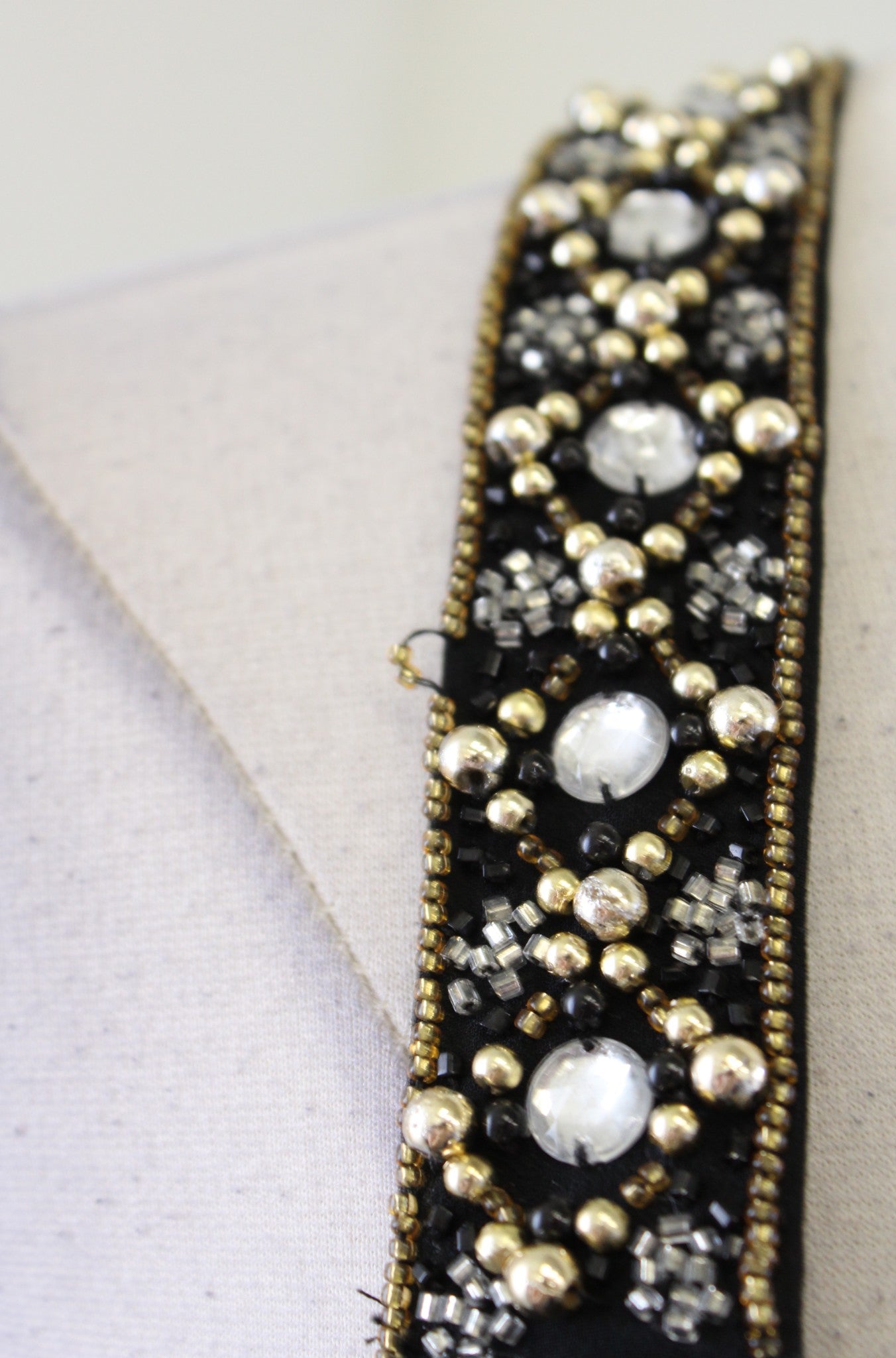 Vtg 90s Niteline Black Gold Sequin Silk Fit and Flare Cocktail Party Dress Sz 6