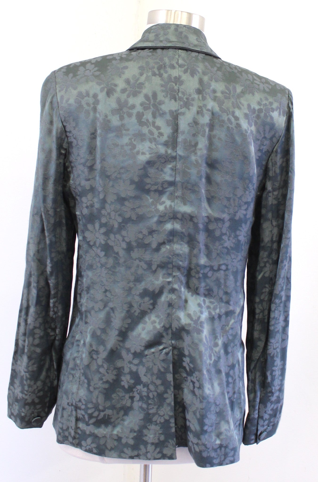 Rag and Bone Jarvis Satin Jacquard Floral Double Breasted Blazer Jacket Size 6