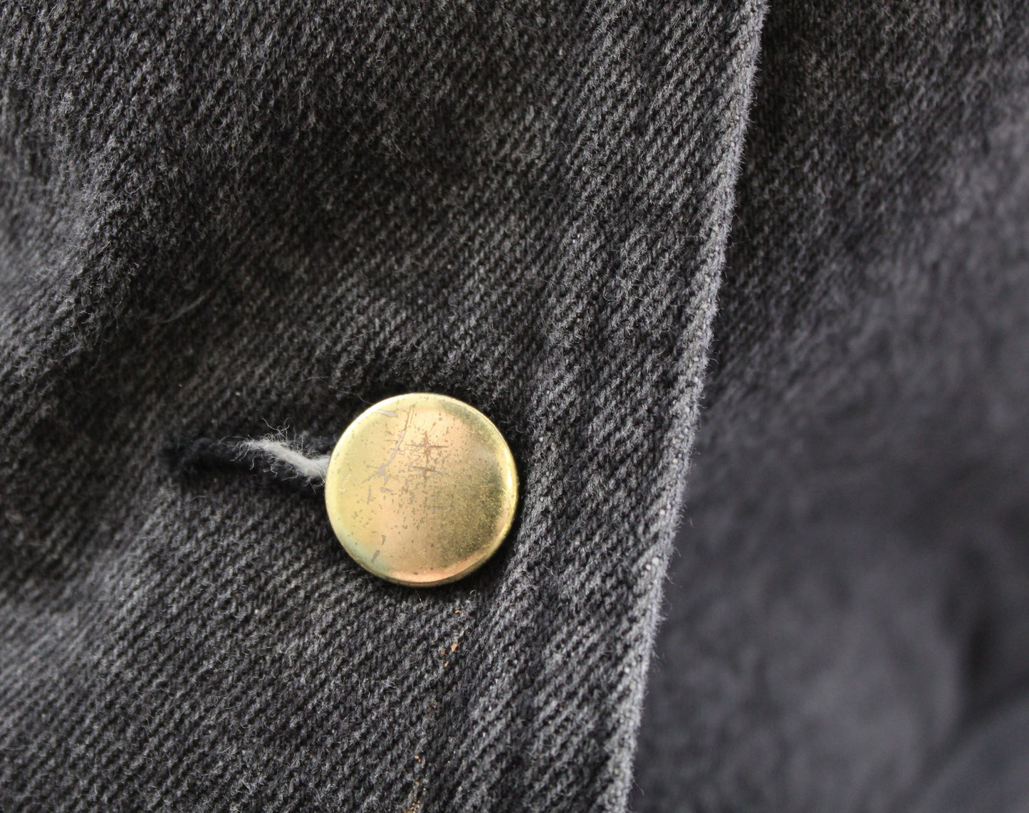 Vtg 90s Gray Gold Silver Studded Embellished Denim Jean Jacket Size 4 Retro