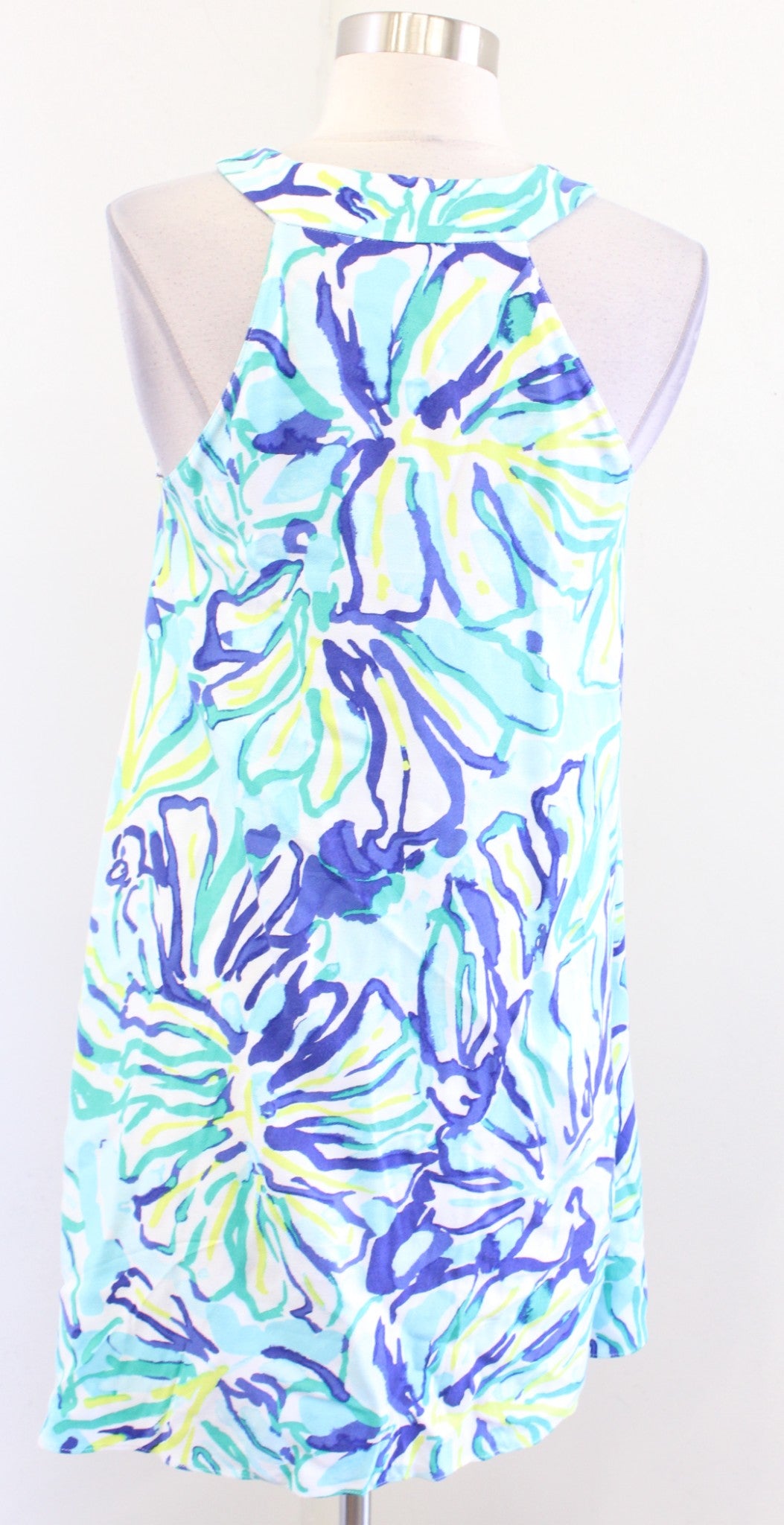 Lilly Pulitzer Achelle Pool Blue Stay Cool Swing Dress Size XXS 2XS Shift