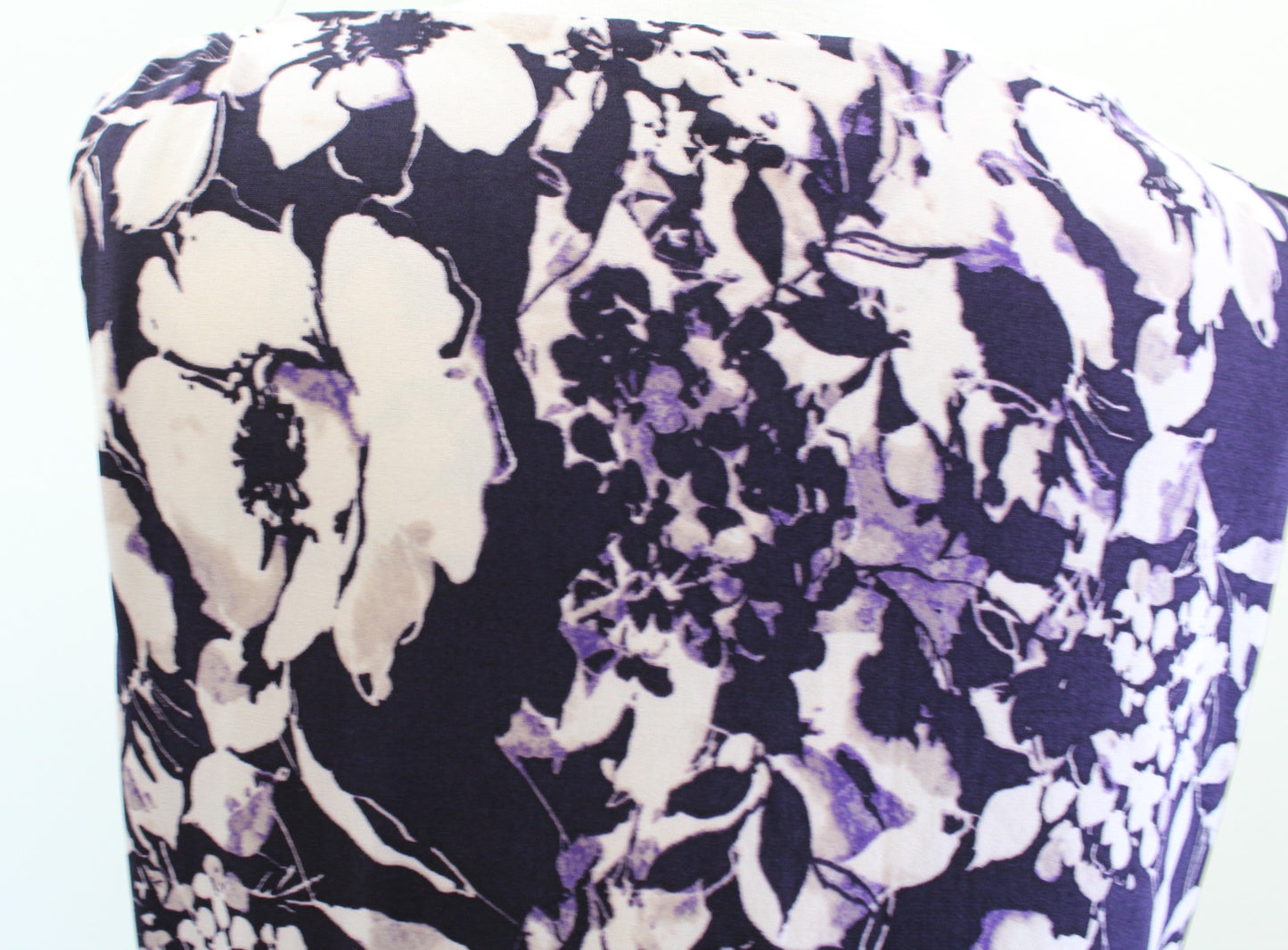 Lauren Ralph Lauren Purple Floral Sleeveless Ruched Wiggle Sheath Dress Size 12