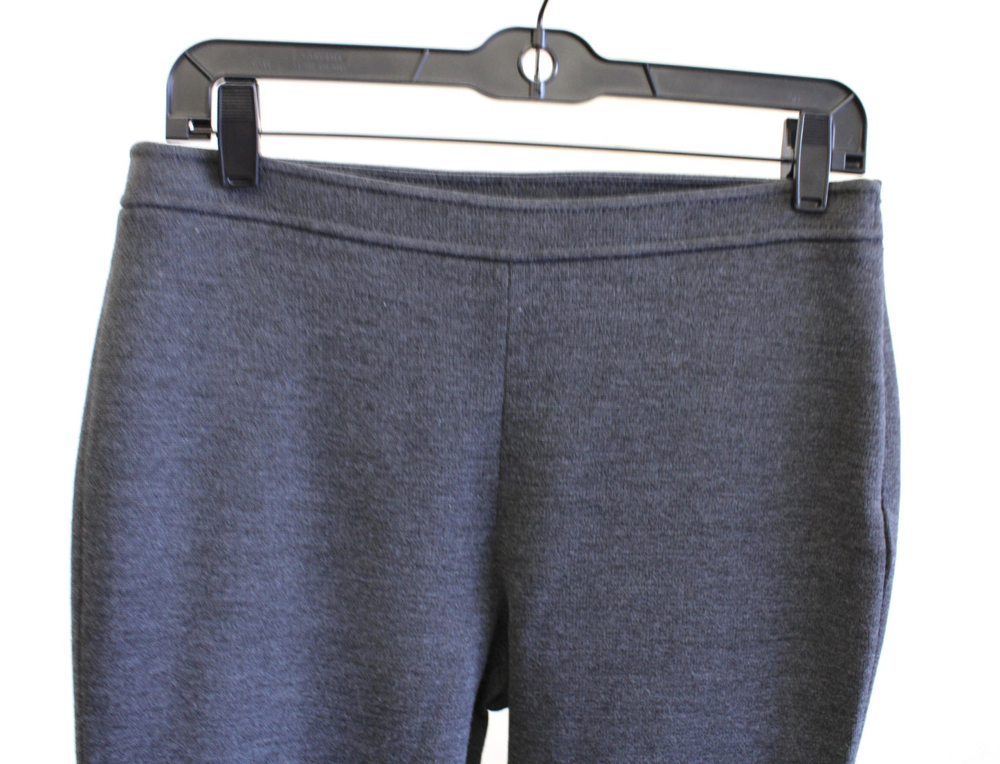 St John Womens Charcoal Gray Melange Wool Blend Slim Split Ankle Pants Size 6